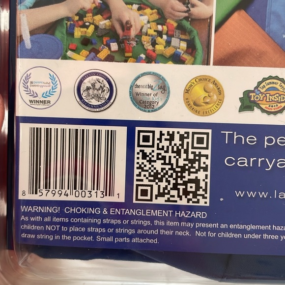 Lay-n-Go 2-in-1 Portable Drawstring Toys Storage Organizer and Play Mat - 18โ Sz - Picture 5 of 6